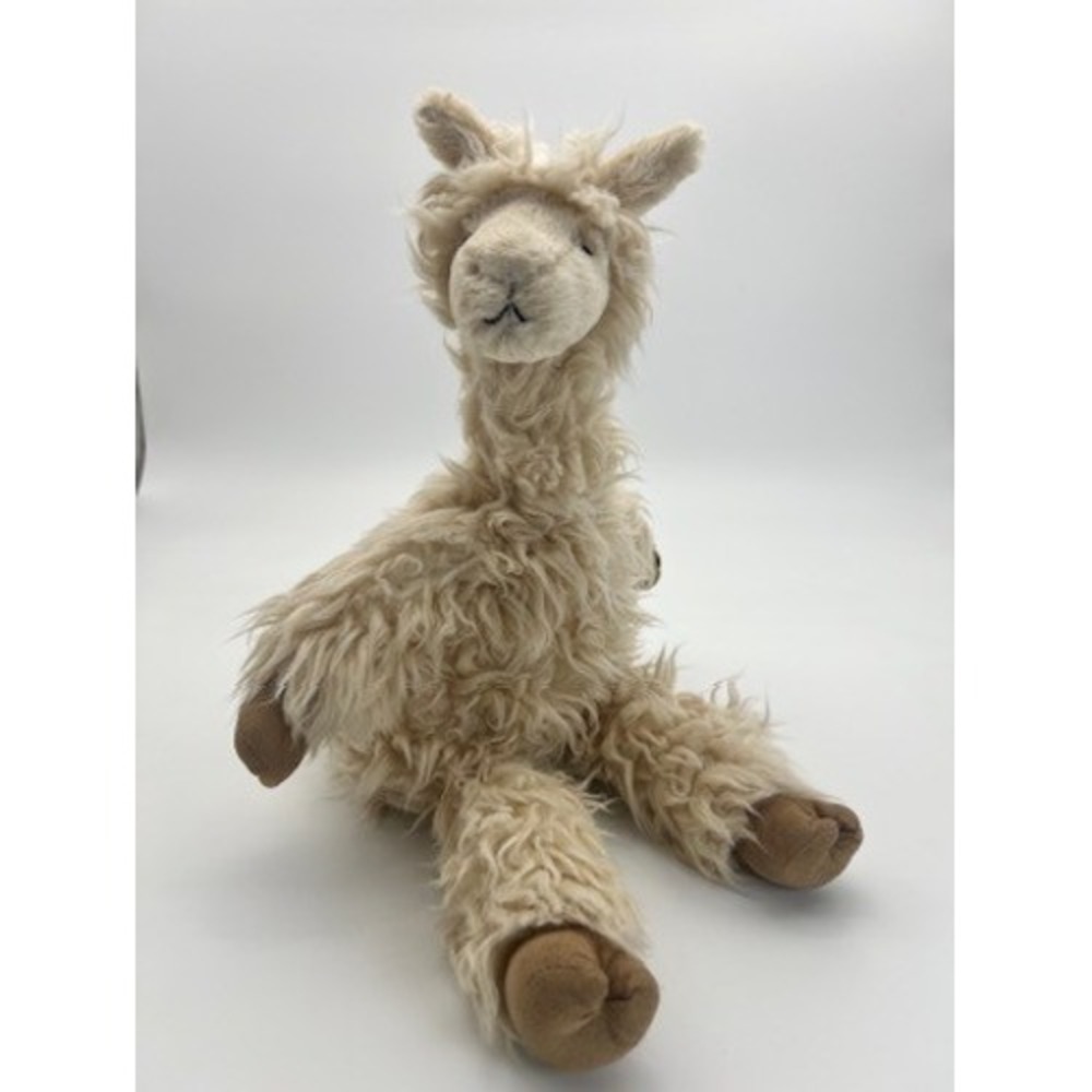 Jellycat London Alpaca Plush Shaggy Cream Stuffed Animal Soft Toy Llama